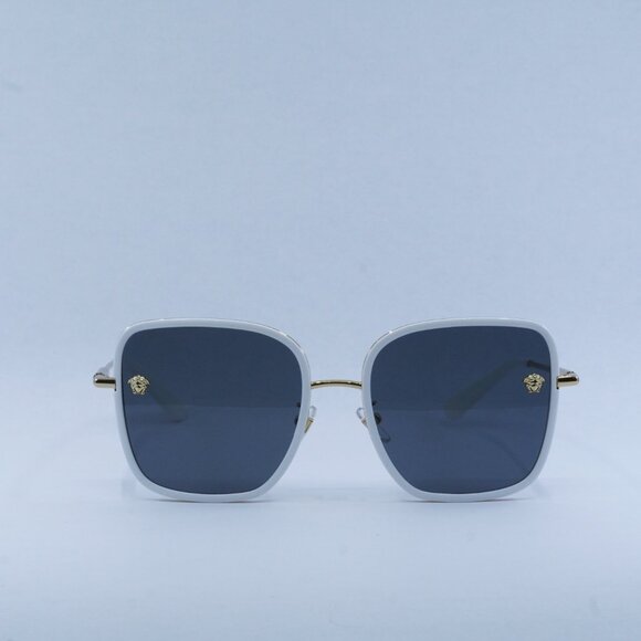 🕶️ New Versace VE2247D 147187 Sunglasses - White Gold Frame - Picture 2 of 11